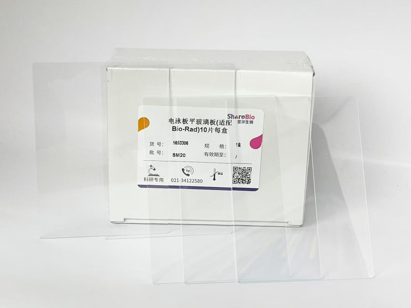 电泳板平玻璃板(适配Bio-Rad)10片每盒